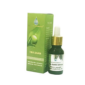 Serum dưỡng trắng - Ngừa nhăn da - Ngừa lão hóa - Se khít lỗ chân lông - Nhật Việt Trà xanh 15ml