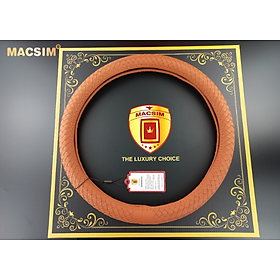 Bọc vô lăng cao cấp Mercedes mã 8991 chất liệu da thật - Khâu tay 100% size M phù hợp các loại xe nhãn hiệu Macsim