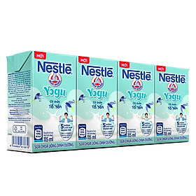 Lốc 4 Hộp Sữa Chua Uống Dinh Dưỡng Nestlé Yogu (115ml/Hộp)