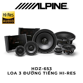 HDZ-653 Loa xe hơi 3 đường tiếng chính hãng Alpine 