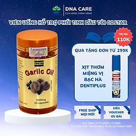 Hình ảnh Viên uống bổ phổi tinh dầu tỏi Garlic Oil Costar hộp 60 /200 viên