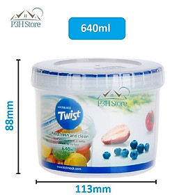 Mua Hộp nhựa nắp vặn Lock&Lock Twist bảo quản thực phẩm nhiều dung tích LLS111 LLS121 LLS131 LLS141 LLS122 LLS113 LLS143