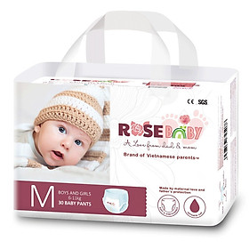 Bỉm tã quần ROSE BABY size M 30 miếng 6-11kg