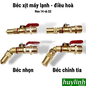 Đầu béc xịt rửa máy lạnh điều hoà sử dụng cho máy rửa xe - Ren 14 và 22