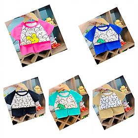 Combo 3 bộ coton siêu mát in họa tiết đẹp cho bé