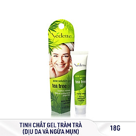 Bộ Đôi Tràm Trà Ngừa Mụn Hiệu Quả Vedette (Đất Sét Sạch Sâu 80ml, Gel Giảm Mụn 18g)
