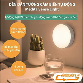Mua Đèn LED CẢM ỨNG chuyển động thông minh tự động bật tắt đèn ngủ cảm biến nhạy sử dụng pin sạc USB dùng dán tường đa năng