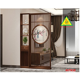 Mua Vách ngăn phòng khách  vách ngăn tủ kệ bằng gỗ 4VTK10 - Nội thất lắp ráp Viendong adv