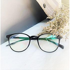 Gọng Kính Cận Nhựa Dẻo Cao Cấp E2413 Kiểu Dáng Tròn Bầu Thời Trang Udany