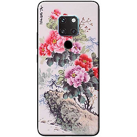 Ốp lưng dành cho Huawei Mate 20 mẫu Hoa mẫu đơn
