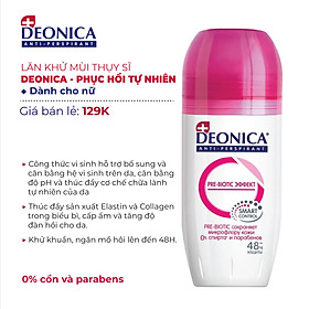 Lăn khử mùi Deonica công nghệ SMART CONTROL dành cho nữ 50ml nhập khẩu từ Nga