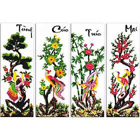 Mua Tranh thêu chữ thập Tùng  Cúc  Trúc  Mai DLH-222347