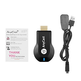 Thiết bị Kết nối điện thoại với tivi, HDMI không dây anycast M6 Plus tốc độ kết nối siêu nhanh, đường truyền ổn định, Hàng chính hãng