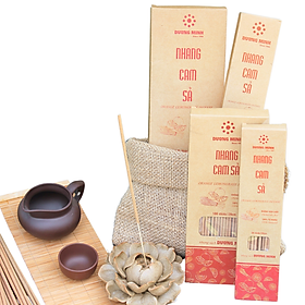 Mua Hương nhang Cam Sả Dương Minh 180cây nhang 30cm nhang sạch 100% thành phần tự nhiên - nhang cây thắp cúng/xông nhà/đuổi muỗi  hương nhang thơm dịu nhẹ an toàn