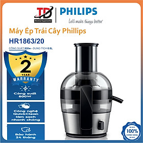 Mua Máy Ép Trái Cây Philips HR1863/20  800W Công nghệ Quick Clean  Hàng chính hãng