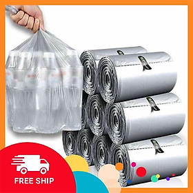 Mua Túi đựng rác  TỰ TIÊU  màu bạc cuộn 110 cái  thân thiện môi trường