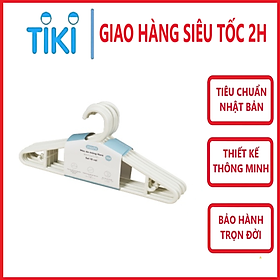 Set 10 chiếc móc áo mỏng Hara 184 hàng cao cấp - giao màu ngẫu nhiên