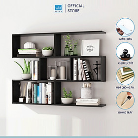 Mua Kệ Sách Gỗ Treo Tường 4 Tầng Đơn Giản Mà Đẹp SIB DECOR (Nhiều màu)