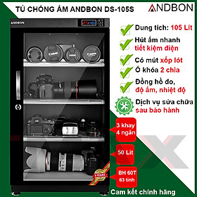 Mua Tủ chống ẩm imax 100 lít Andbon DS-105S  hàng chính hãng