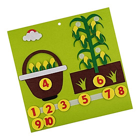 Montessori Toys Math Toys Busy Board for Vegetables Activity