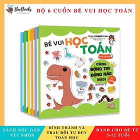 [Download Sách] Sách Bóc Dán Bé Vui Học Toán- Sticker vui nhộn cho bé chăm chỉ học toán, sách dành cho mẹ và bé từ 3-12 tuổi- NXB Lao Động