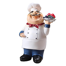 Resin Chef Kitchen Decor Table Centerpiece Figurine Home Collectible