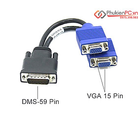 Cáp chuyển đổi DMS 59 (DVI59) sang VGA chuyên dùng cho VGA card máy bộ