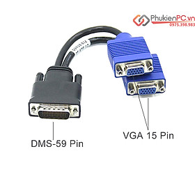 Mua Cáp chuyển đổi DMS 59 (DVI59) sang VGA chuyên dùng cho VGA card máy bộ