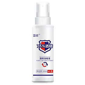 Chai Xịt Rửa Tay Khử Khuẩn Chứa 75% Cồn Nhỏ Gọn Tiện Lợi (100ml)