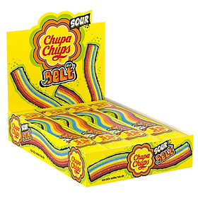 Kẹo Dẻo Chupa Chups Sour Belt (Hộp 32 Dây)