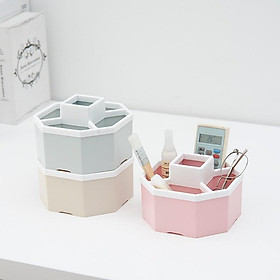 Khay tiện ích lục giác 5 ngăn để bàn nhựa Việt Nhật 1337 - Khay đựng đồ đa năng để bàn hình lục giác