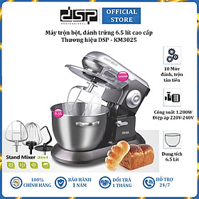 Mua Máy trộn bột  đánh trứng 6.5 lít  10 tốc độ đánh cao cấp thương hiệu DSP KM3025 - Công suất 1200W - HÀNG NHẬP KHẨU