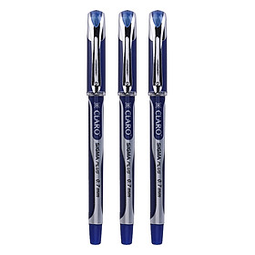 Vỉ 3 Cây Bút Bi Claro Sigma CL-1918 - Mực Xanh