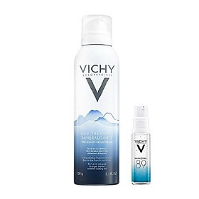 Combo Xịt Khoáng Dưỡng Da Vichy 150ml + Dưỡng Chất Khoáng Cô Đặc M89 10ml