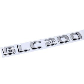 Decal tem chữ GLC200 dán đuôi xe ô tô Nhựa ABS