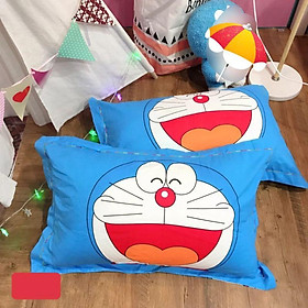 Mua Vỏ gối nằm cotton doremon Decor  áo gối cotton mềm mại thoáng mát đa dạng mẫu mã