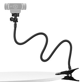 72cm/28in Webcam Stand Flexible Desk Mount Bracket with 1/4 Inch Screw 1kg Load Capacity for Web Camera