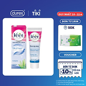 Kem tẩy lông cho da nhạy cảm Veet Silk Fresh 25g