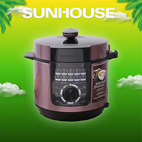 Nồi áp suất điện Sunhouse SHD1657 6 lít - Hàng chính hãng