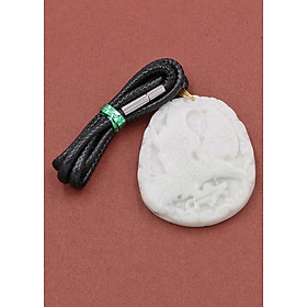 Dây chuyền mặt Đại Bàng - cẩm thạch trắng 5.2cm