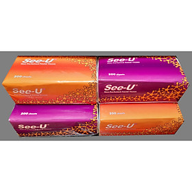 Combo 4 gói Khăn Giấy Rút See-U 2 Lớp 200 Tờ/gói