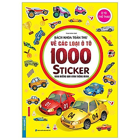 Bách Khoa Toàn Thư Về Các Loại Ô Tô 1000 Sticker - 1000 Miếng Dán Hình Thông Minh - Ô Tô Thể Thao