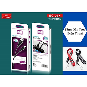 Dây Cáp Sạc Micro-USB EC-087 1 Mét, SIÊU BỀN Cho Android, Samsung, Xiaomi, Oppo,... Hàng Chính Hãng