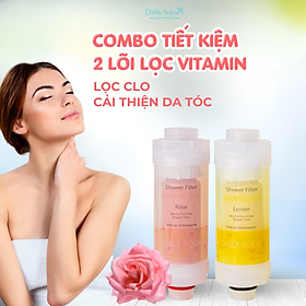 Mua  Kèm quà tặng  Bộ Lõi Lọc Nước Vòi Hoa Sen Vitamin C Daily Aqua - Combo 4 Mùi Hương