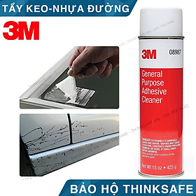 Dung dịch tẩy keo nhựa đường 3M 08987 chất tẩy rửa đa năng vết keo nhựa dầu mỡ vết bẩn vệ sinh xe