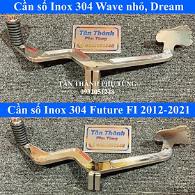 Cần số Inox 304 dày dành cho Future Fi 125 2012-2021, Wave nhỏ, Wave ZX, Dream