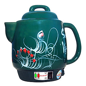 Mua Siêu Sắc Thuốc Điện Gốm Bát Tràng Fujishi (3.2L) - Xanh Lục - Hàng Chính Hãng