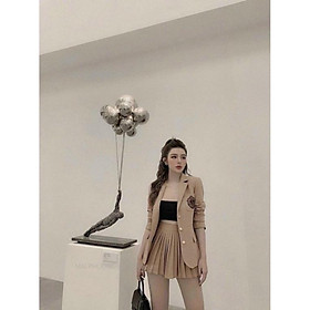 Sét vest váy dập ly #bigsize 60kg đến 90kg BIGSIZE 60-90 KG béo mập xinh size lớn giá rẻ đẹp đi biển dự t