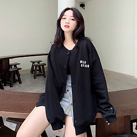 Áo khoác cadigan nỉ ngoại MIF CLUB