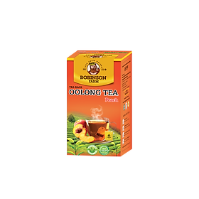 Trà Đào Túi Lọc Robinson Farm Ô long 40gr ( 20 túi x 2g ) Thơm vị trà, Đậm vị Đào 100%